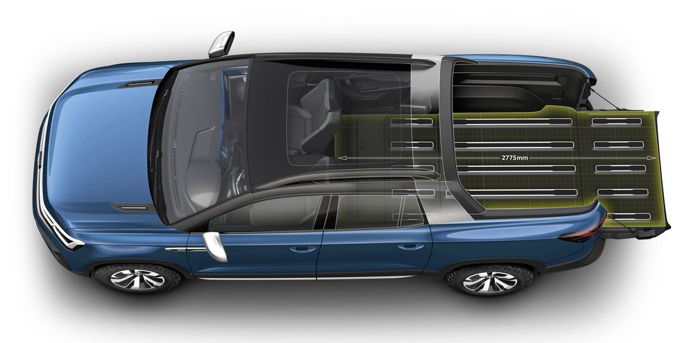Volkswagen Tarok concept's reconfigurable bed