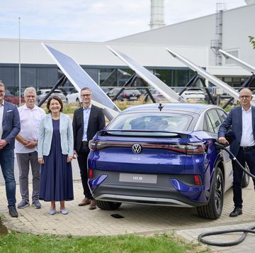 VW Reveals Charging Hub That Reuses EV Batteries