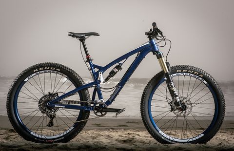 The Catch is a 27.5+ bike with Boost-width hubs front and rear