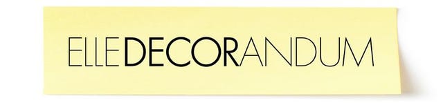 elle decorandum logo on yellow sticky note