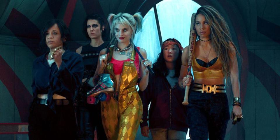 huntress, harley quinn, cassandra cain and black canary head into battle in birds of prey, the 8th movie in the dc movies in order