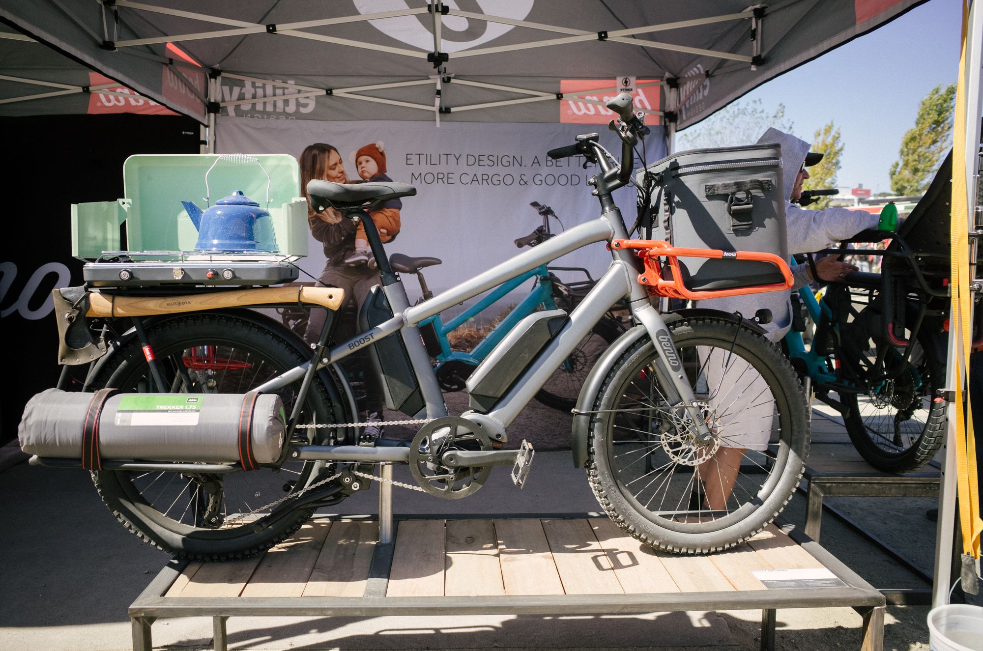 This Benno e-bike is for when you want to car camp, without the car. 