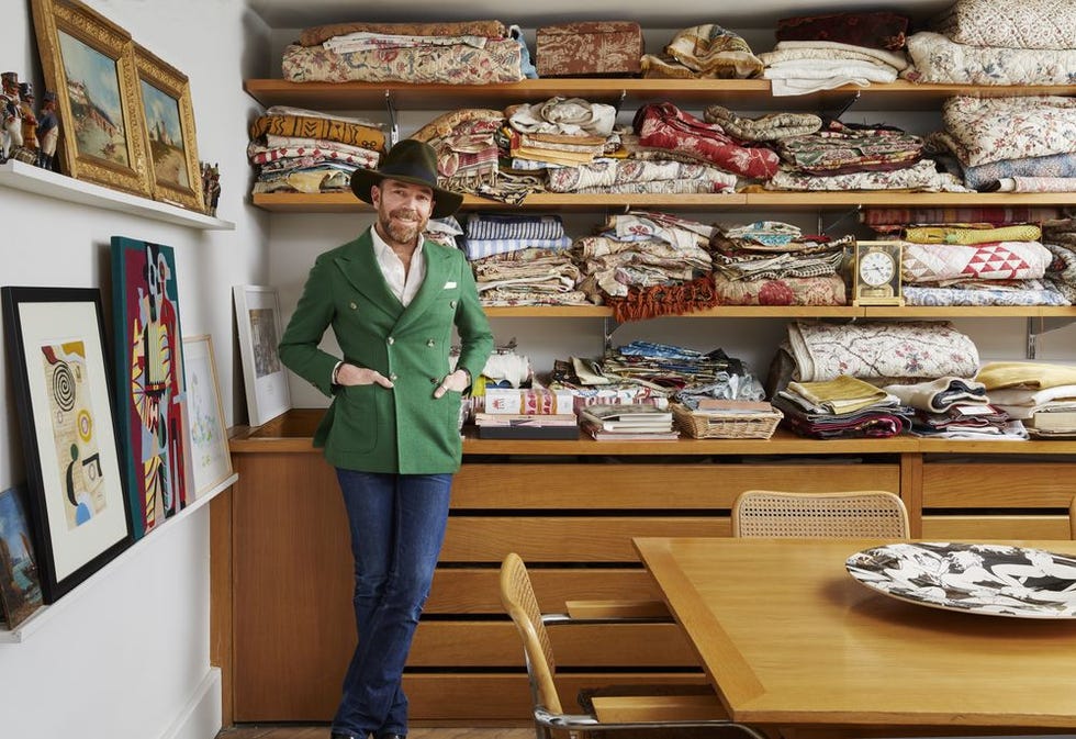 pierre frey portrait in his office