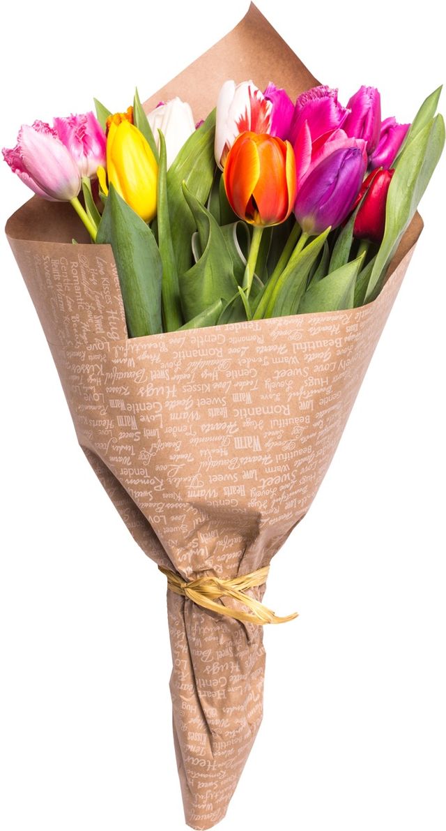 a box of tulips