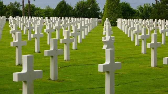 Begraafplaats Normandië slachtoffers Tweede Wereldoorlog