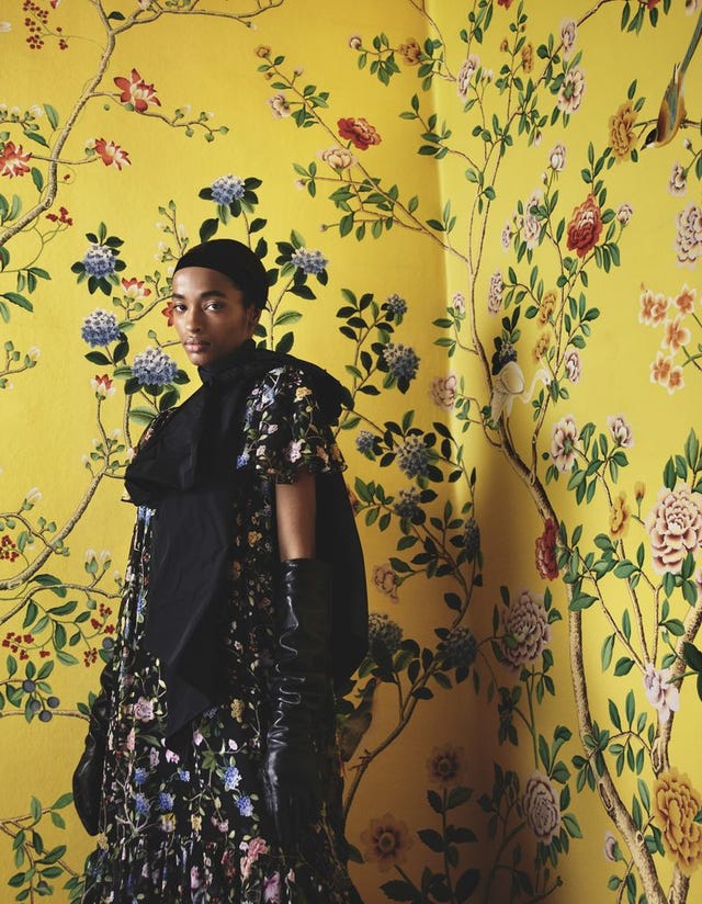 erdem and de gournay chinoiserie wallcoverings