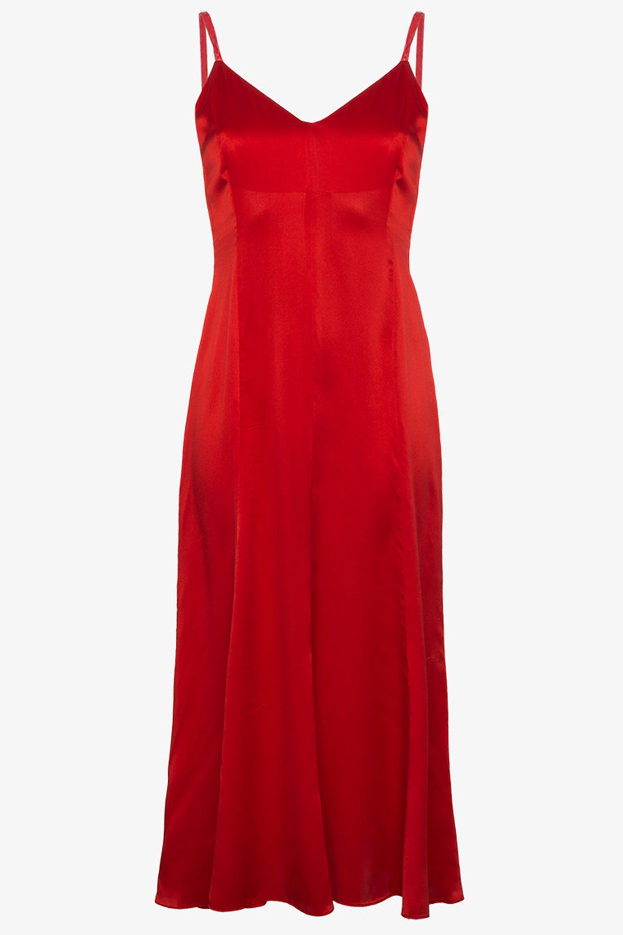 Red 2024 silk slip