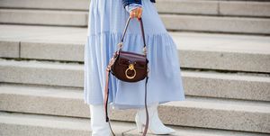 White, Blue, Bag, Yellow, Handbag, Street fashion, Fashion, Satchel, Fashion accessory, Leather, 