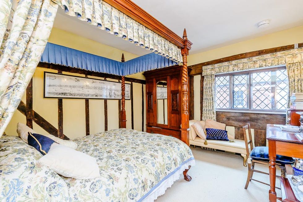 Bedroom, Room, Property, Furniture, Bed, Building, Interior design, Bed sheet, Real estate, Wall, 