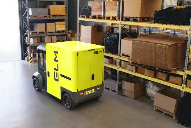 A view of the interior and cargo space of the EVOLV electric van.