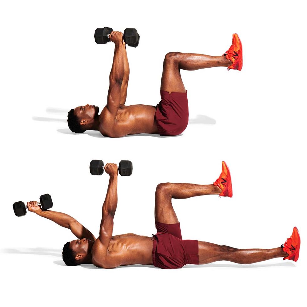 10 MIN WEIGHTED ABS - Dumbbell Ab Workout