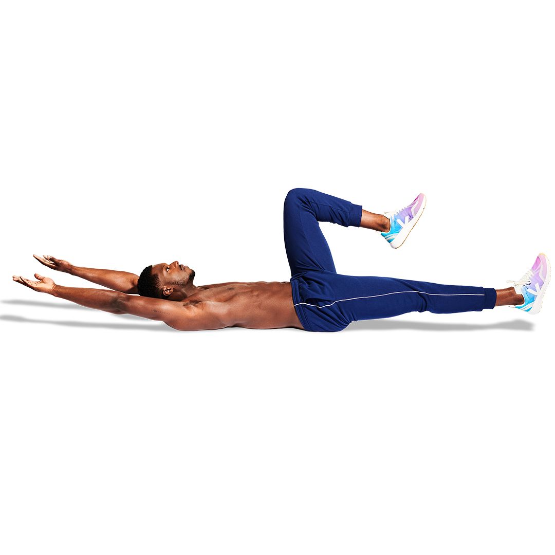 Single leg crunches hot sale