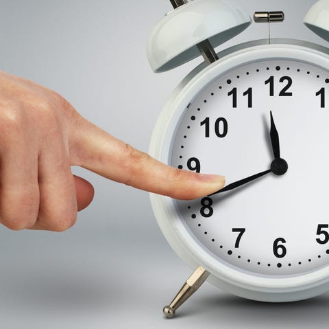 deadline concept, hand stop time on classic clock