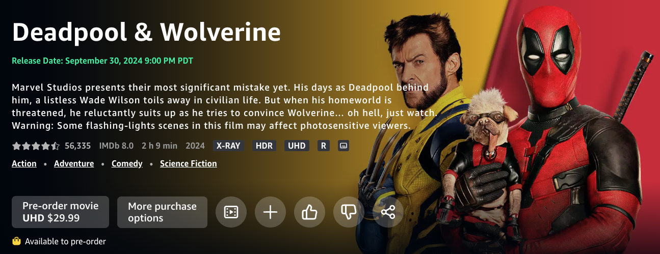 Deadpool & Wolverine confirms digital release date – and it's soon