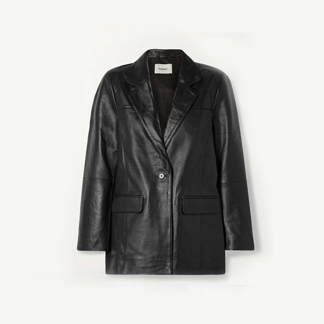 brooke leather blazer