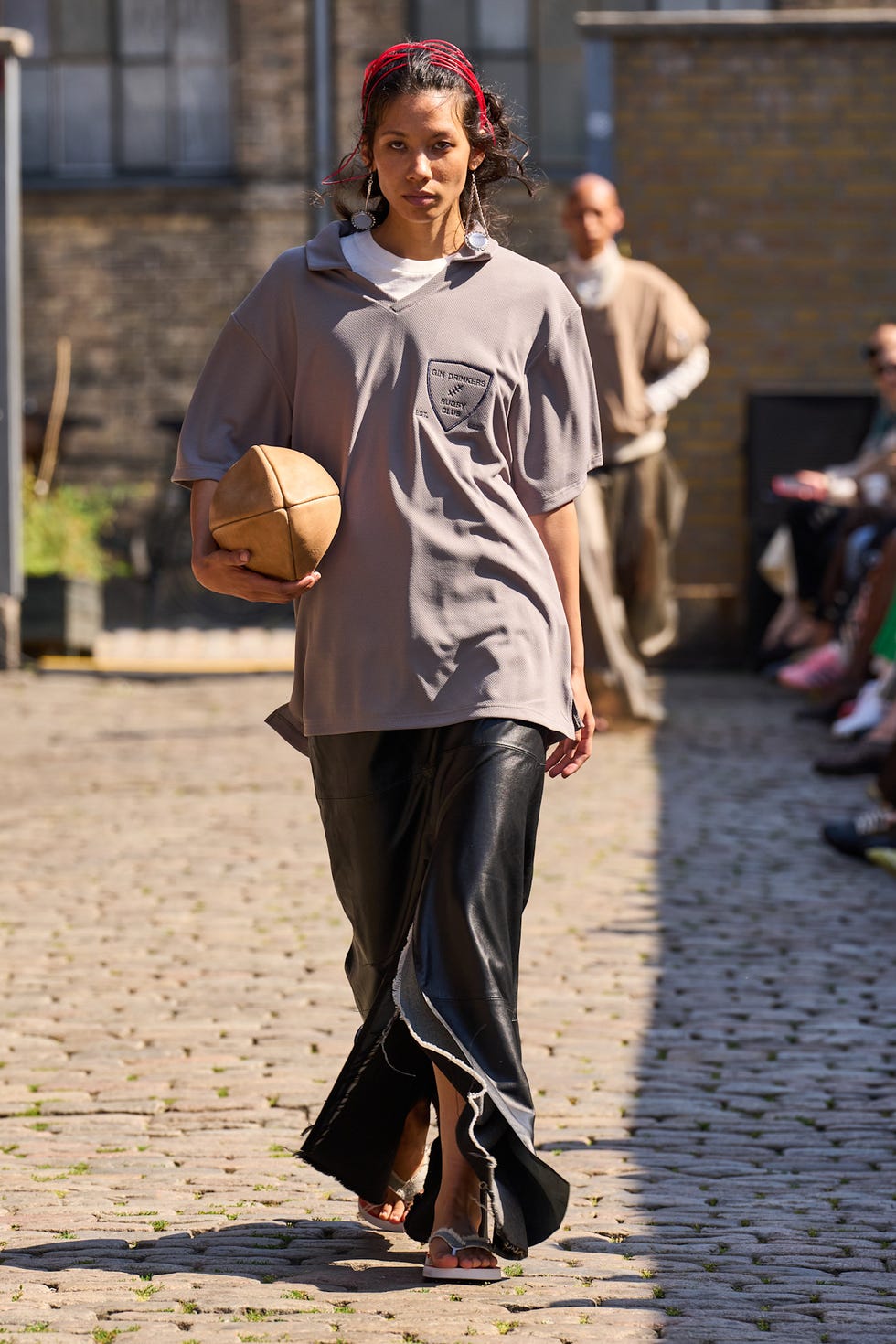 model on the catwalk at deadwood