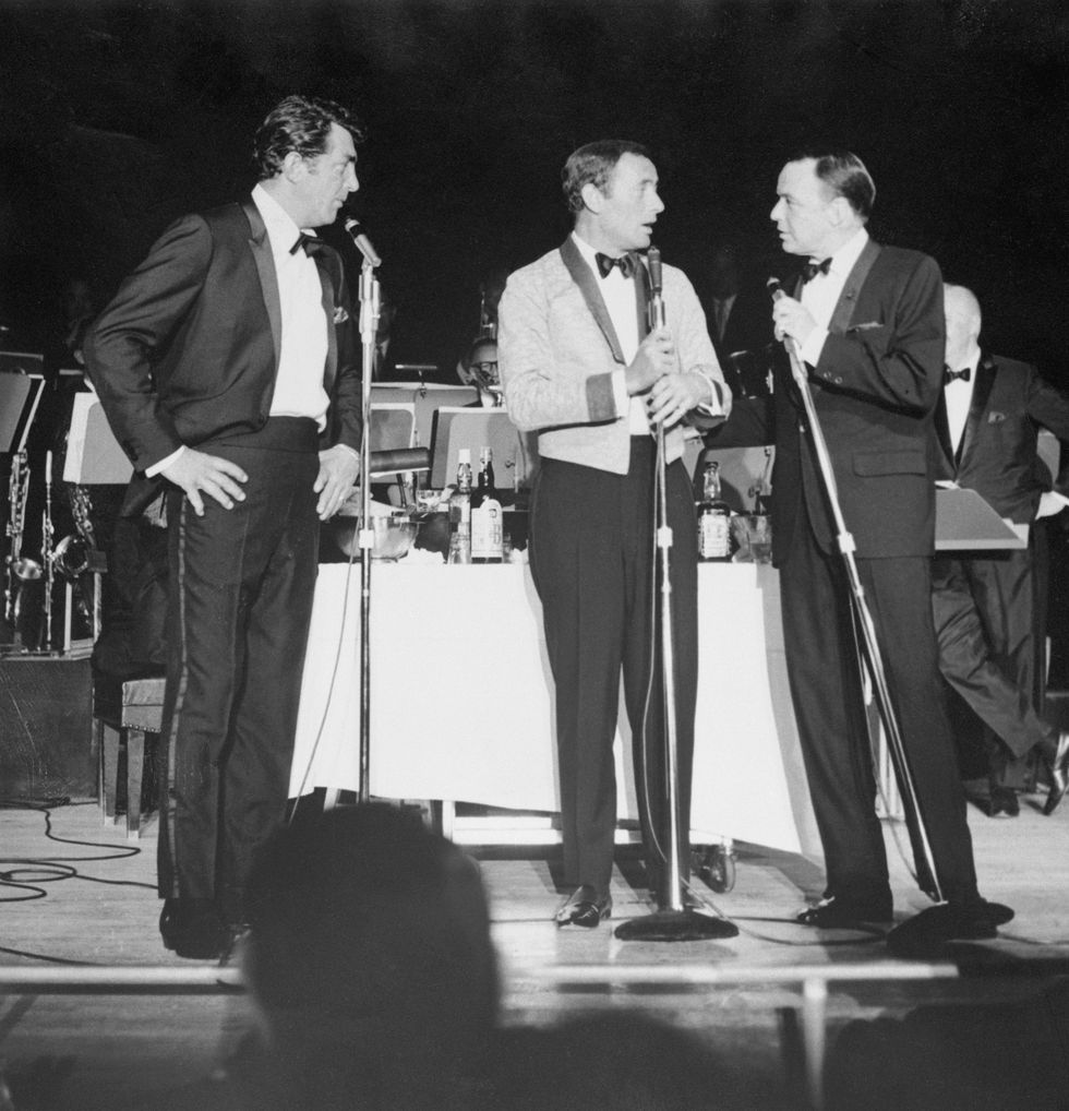 Dean Martin, Joey Bishop, and Sinatra