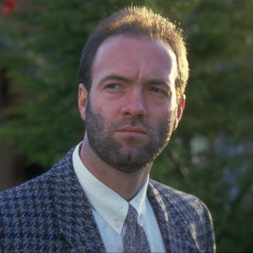 actor dean sullivan in character as jimmy corkhill in television soap brookside