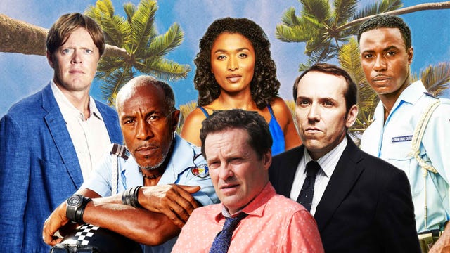 Death in paradise leavers – ardal o'hanlon, kris marshall, danny john jules