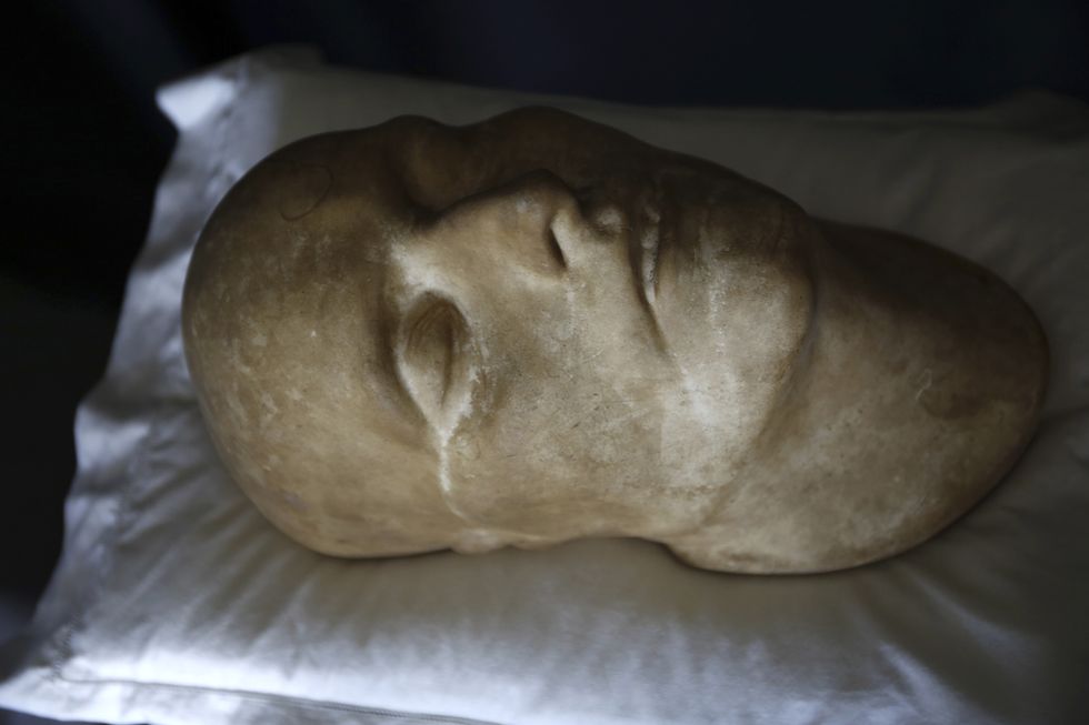 Bicentennial of the exile of Napoleon in Saint Helene, Longwood House where he lived untiil his death, the death mask of Napoleon exposed in the mortuary chamber on october 10, 2015 in Saint-Helene Island, United Kingdom. (Photo by Alfred de Montesquiou/Paris Match via Getty Images)