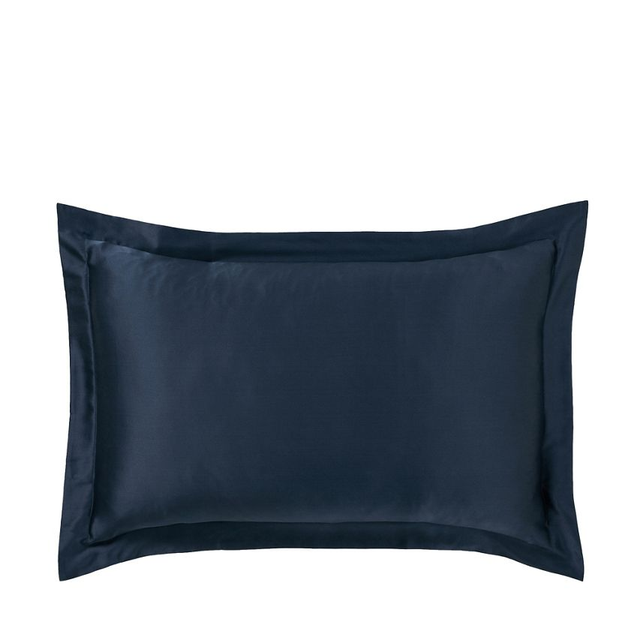 Debenhams silk navy cushion