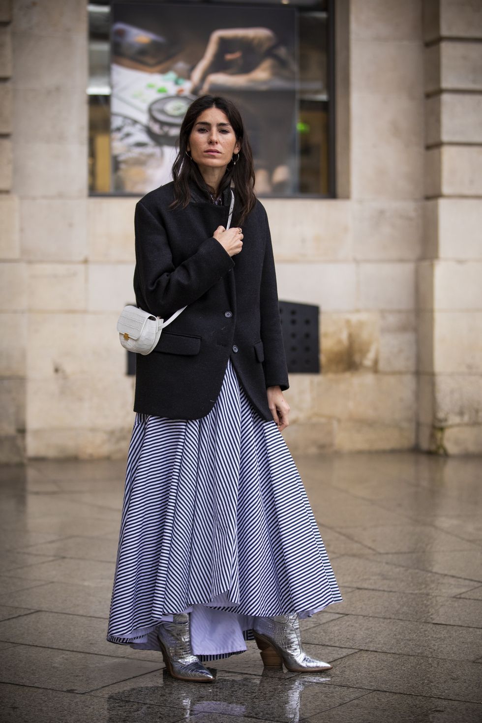 Street Style - Paris Fashion Week - Haute Couture Spring Summer 2020 : Day Two