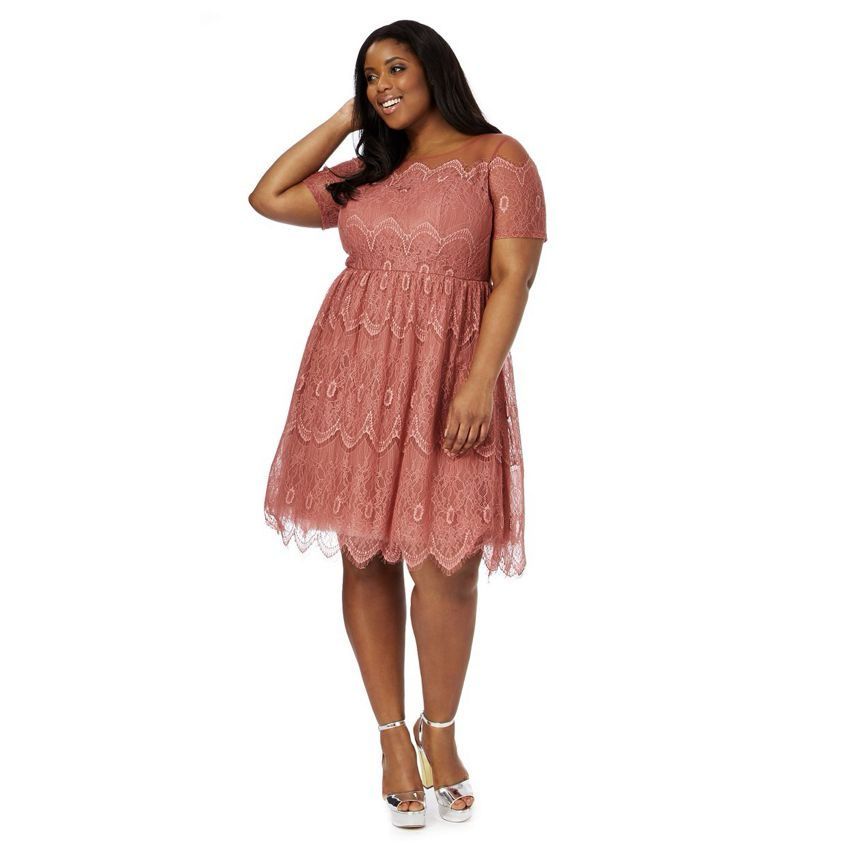 Debs Plus Size Pink Dresses