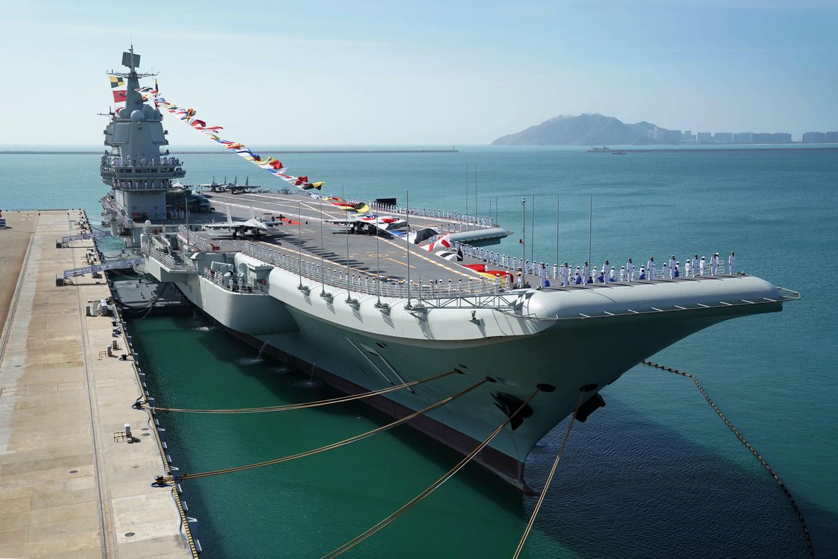 china hainan sanya shandong aircraft carrier