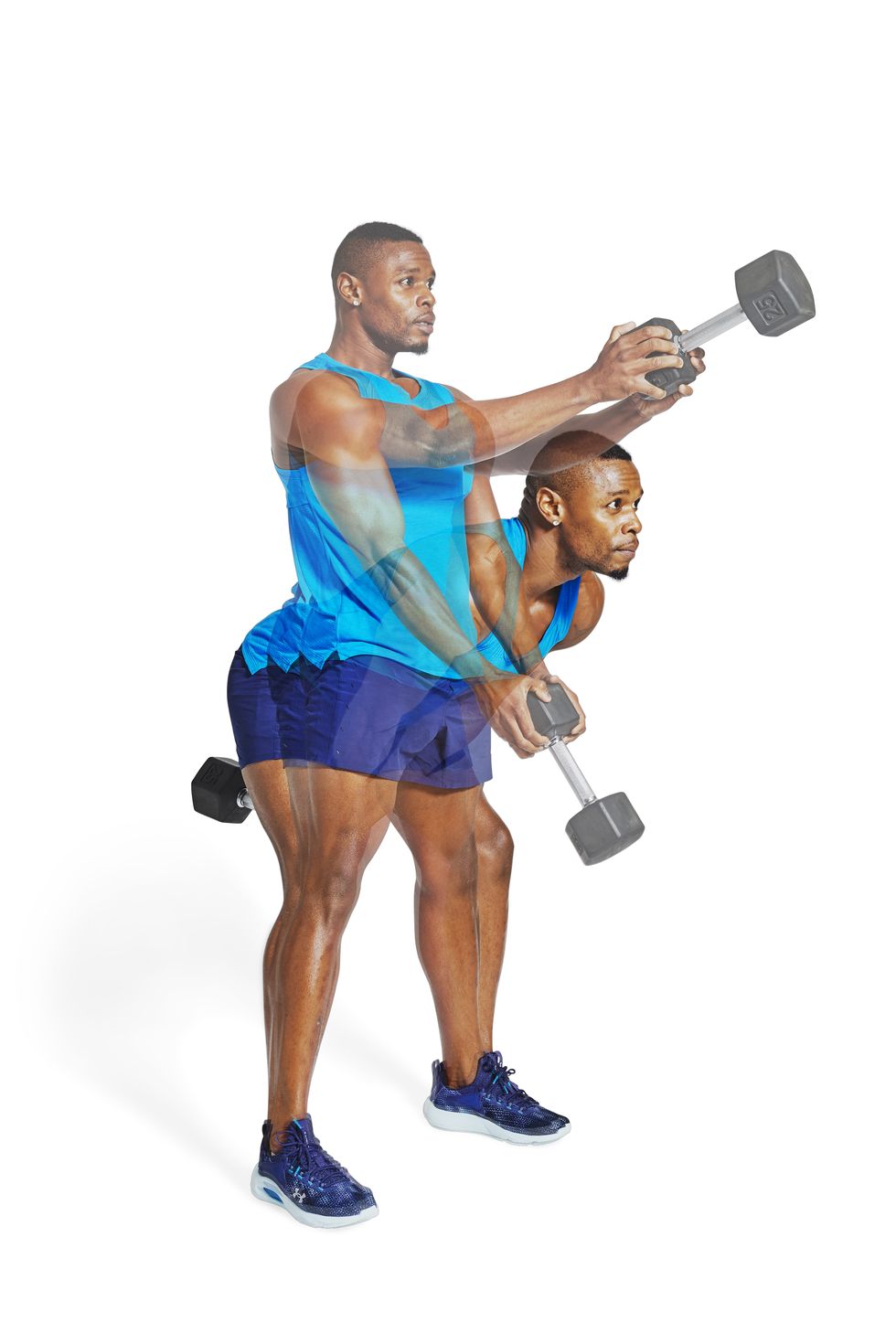 dumbbell swing muscle building, arms, strength, dumbbell exercise, workout