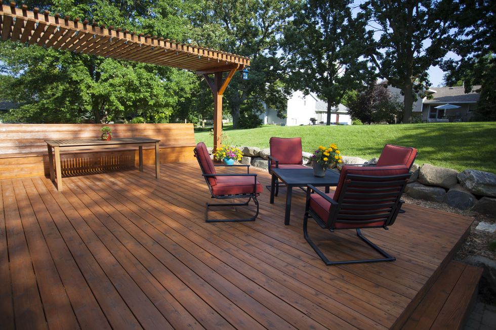 deck and pergola