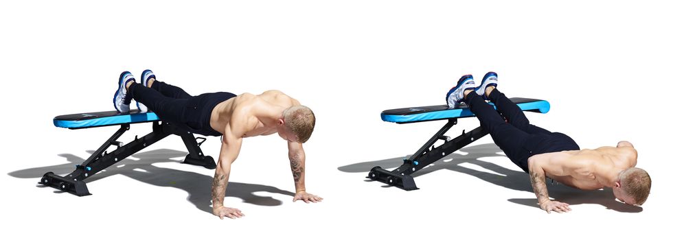Fitness Faceoff: Foot-Elevated vs. Decline Pushup​