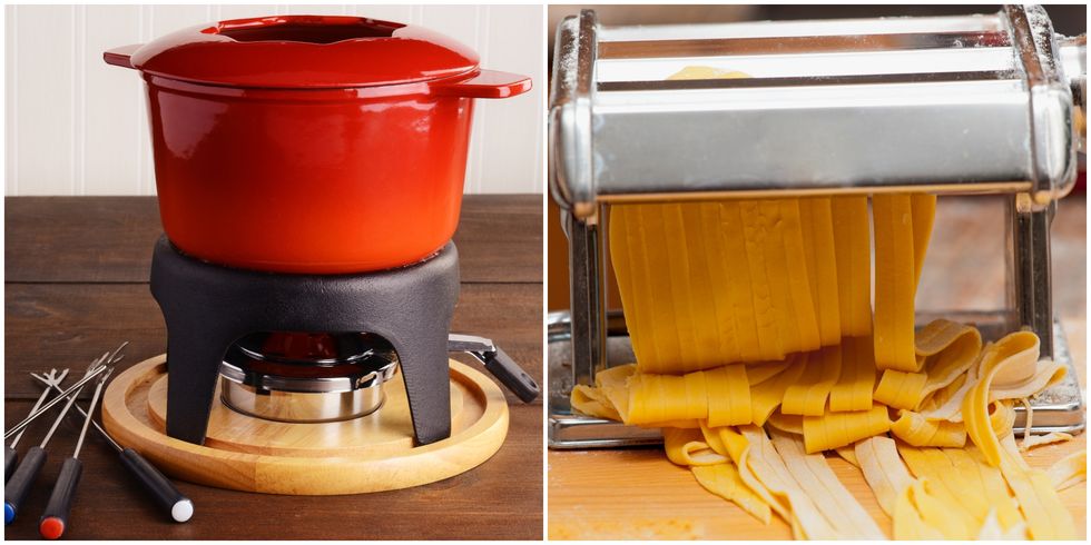 fondue set and pasta maker