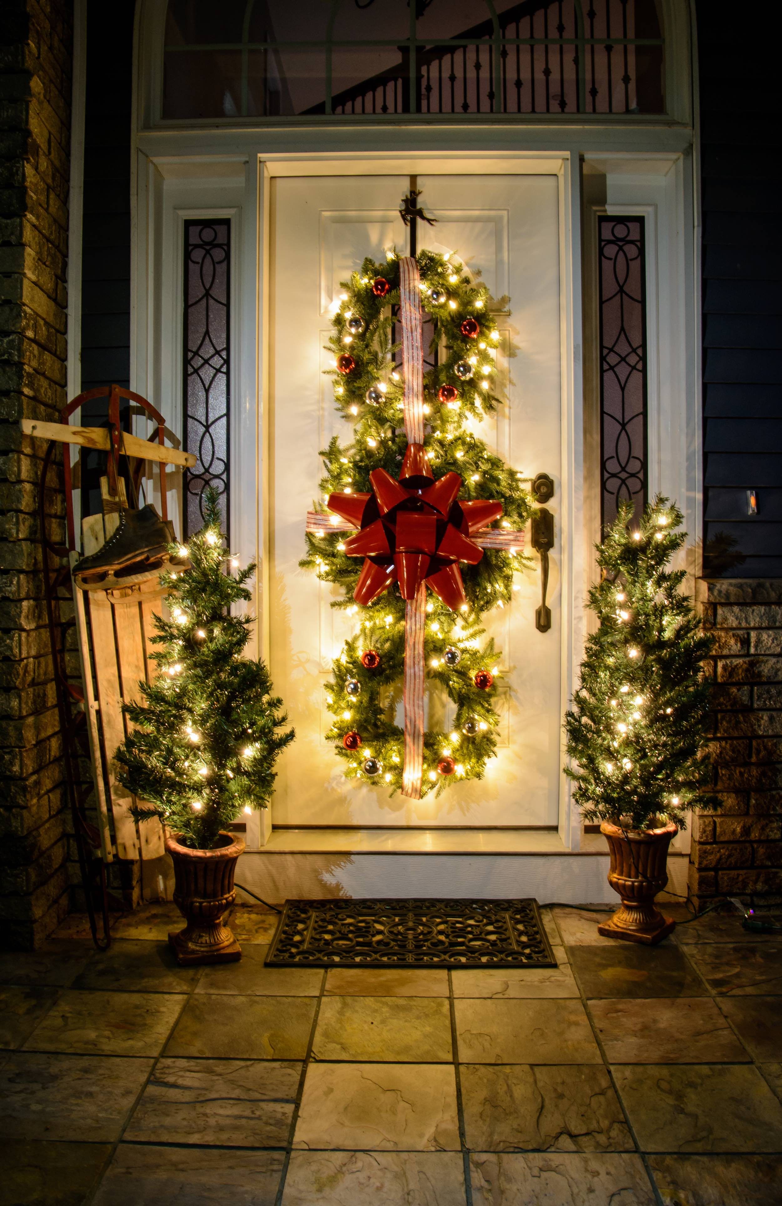 55 Best Christmas Door Decorations 2023 - Front Door Holiday Decor