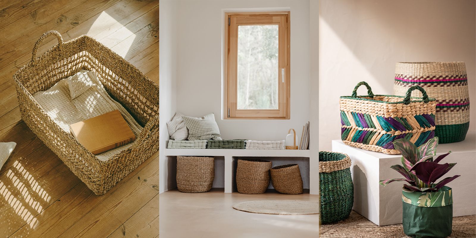 Decoración con cestas de mimbre: las mejores ideas para tu casa