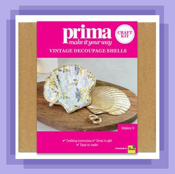 prima at the works decoupage shells kit
