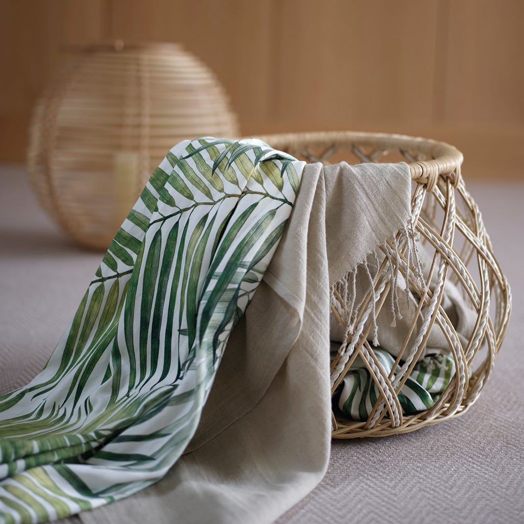 Furniture, Textile, Room, Linens, Plant, Slipcover, Couch, 