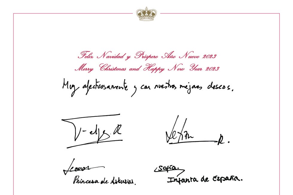 felicitación de navidad de los reyes de 2022