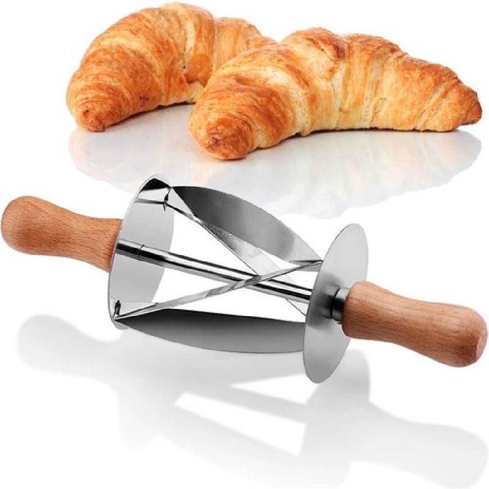 deegschraper  rvs schraper voor croissant making  koekjes cutter deeg snijder  deegkrabber  deeg cutter keuken tool