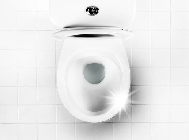 deep clean toilet