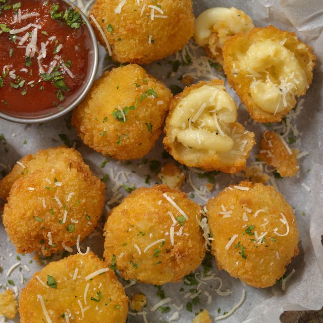 deep fried macaroni and cheese balls