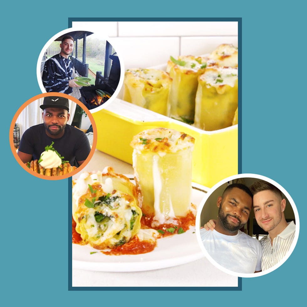 ariel padilla and his partner, dave mizzoni and their recipe for lasagna florets ariel padilla and his partner, dave mizzoni and their recipe for lasagna florets