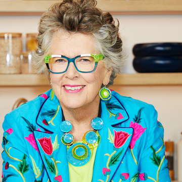 prue leith in the delish kitchen studios