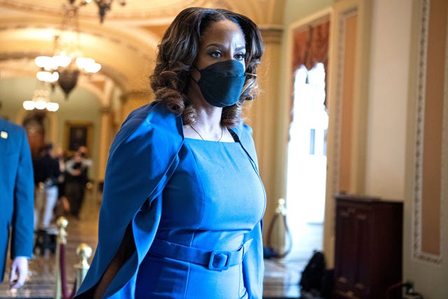 Stacey Plaskett on Her Viral Impeachment Trial Dress