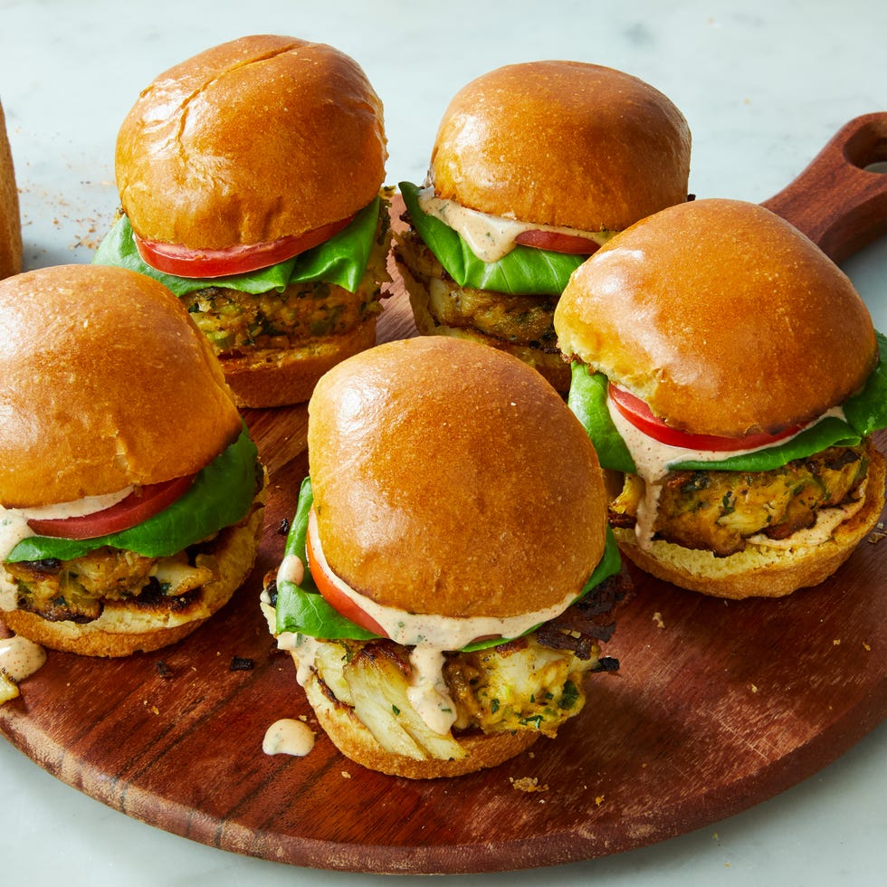 jumbo lump crab tossed with trinity vegetables, cajun seasoning, and the lemon pepper seasoning and pan fried until golden brown