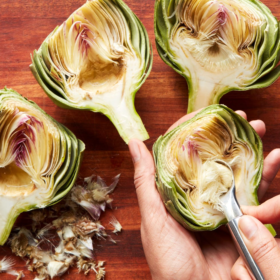 removing choke from artichoke