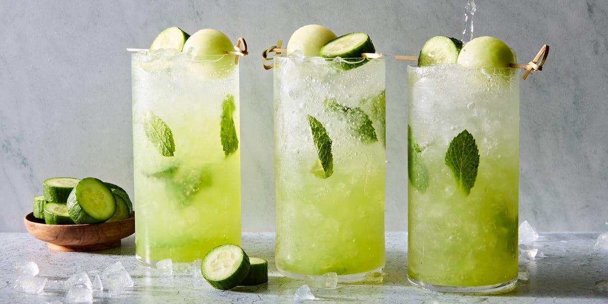 Best Cucumber-Melon Mojito Recipe - How To Make Cucumber-Melon Mojitos