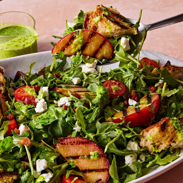 Best Grilled Plum & Pancetta Panzanella Recipe - How To Make Grilled ...