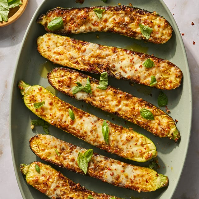 Best Cheesy Garlic Zucchini Steaks Recipe - How to Make Zucchini Steaks