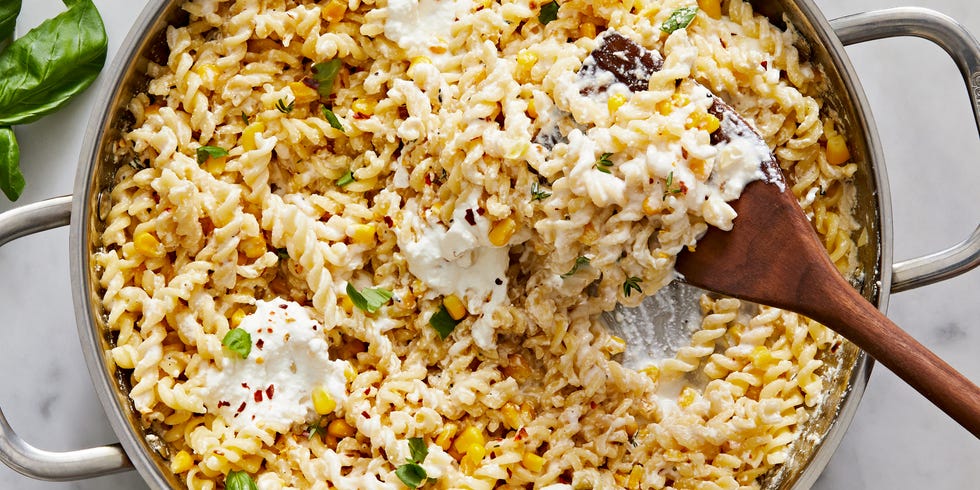 corn and ricotta pasta