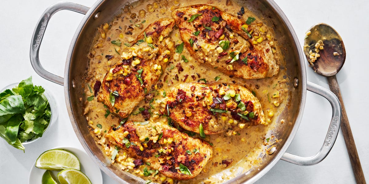 preview for Creamy Chicken & Corn Skillet Is A One-Pan Summer Wonder